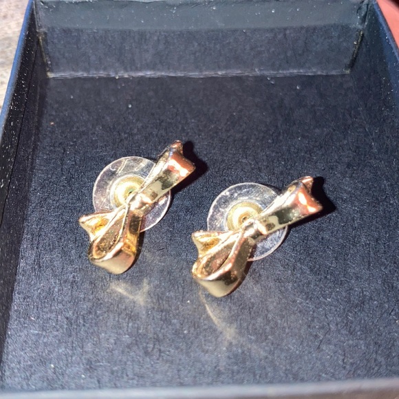 Kate Spade ♠️ Gold Bow Earrings. - Picture 5 of 9